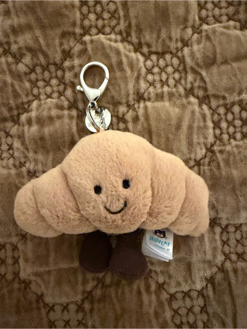 Jellycat Croissant Plush Key Charm